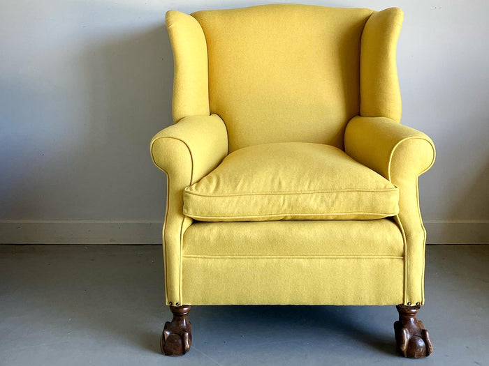 An Early 20th Century Wingback Armchair