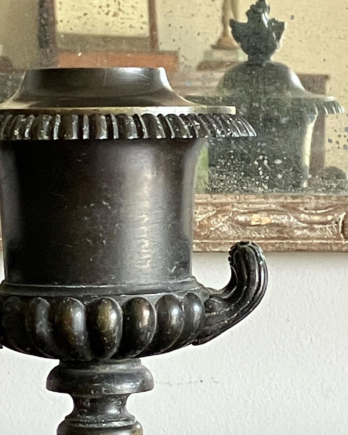 A Pair of Early 19th Century Bronze Cassolettes