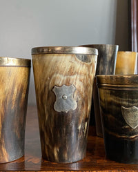 Large Collection of 19th Century Horn Beakers