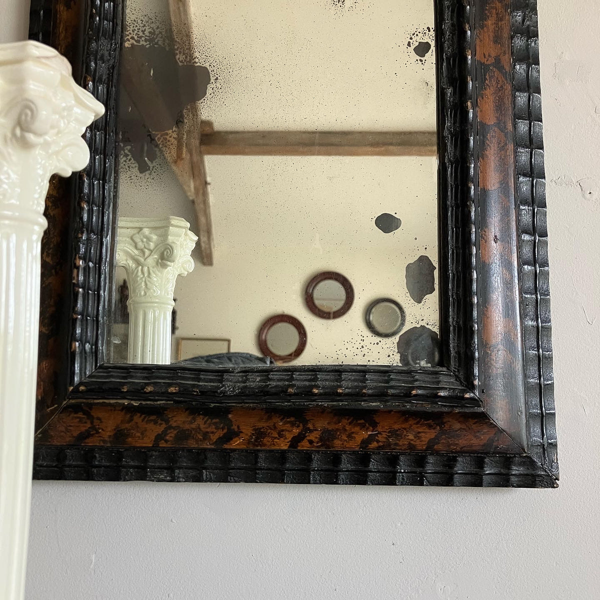 An 18th Century Dutch Ripple Frame Mirror