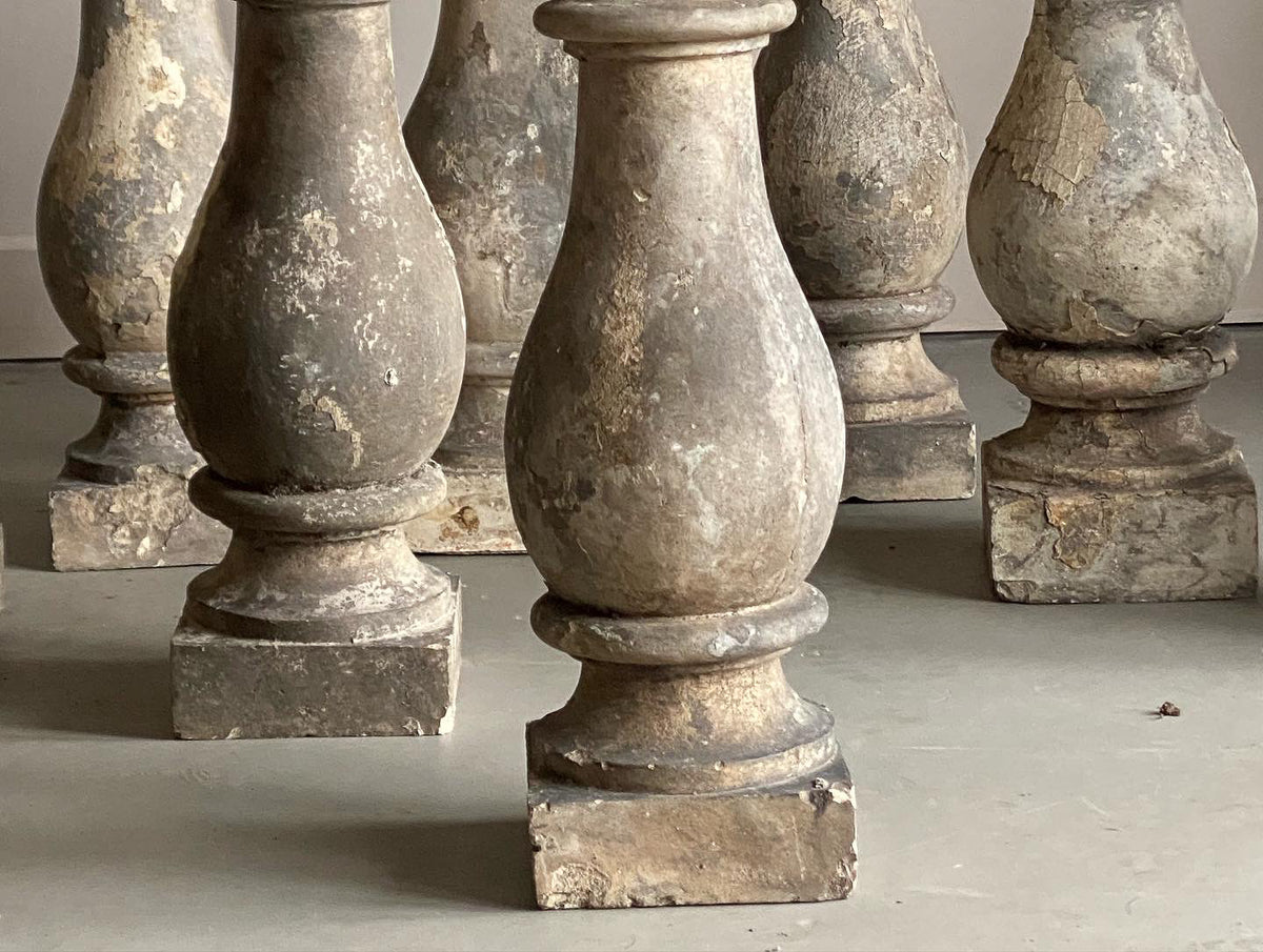 A Set of Eight Coade Stone Architectural Balusters