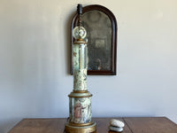 A Large Mid 19th Century Decalcomania Lamp Base