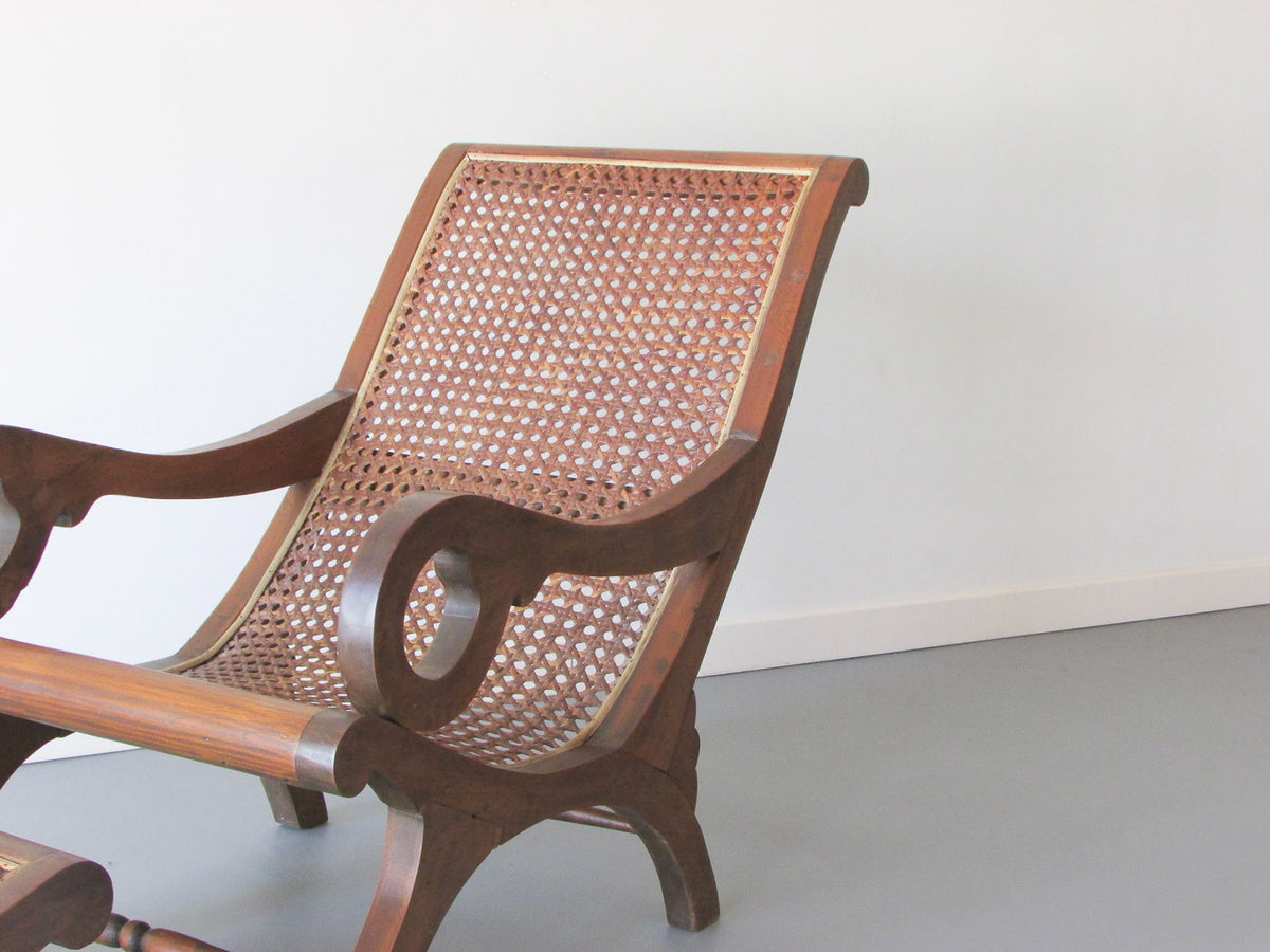 Early 20th Century Teak Plantation Chair