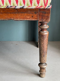 Early 20th Century French Upholstered Bench