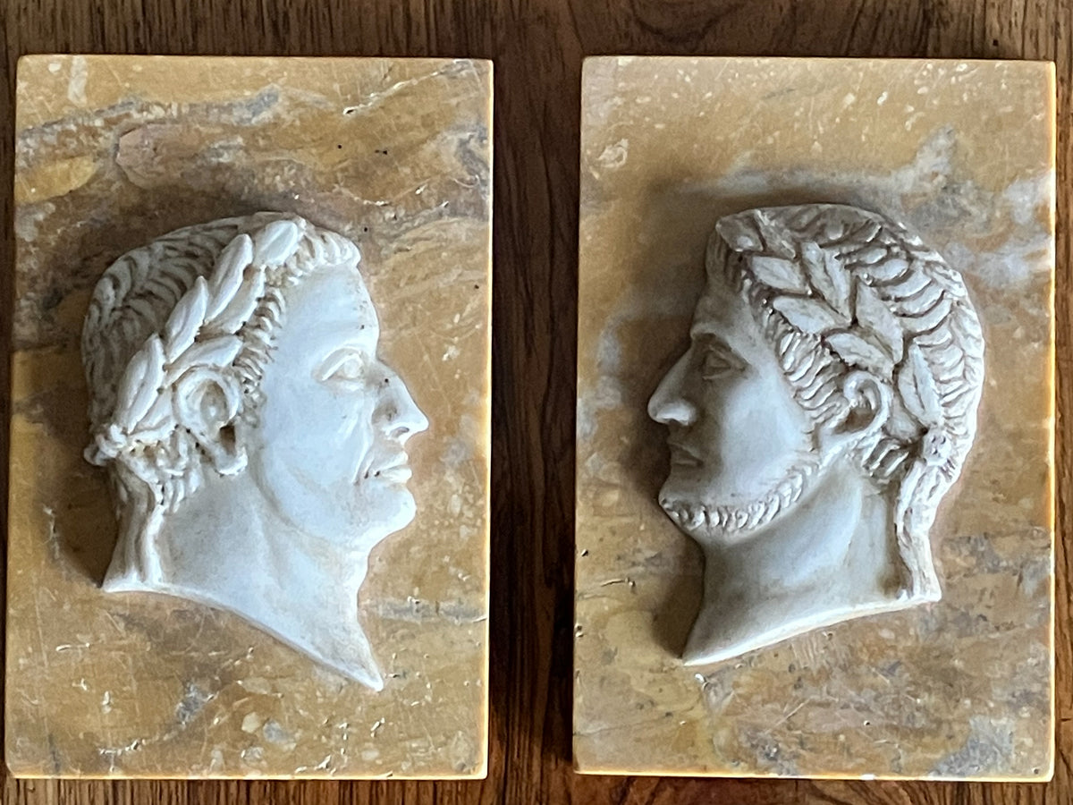 A Pair of Grand Tour Roman Profiles