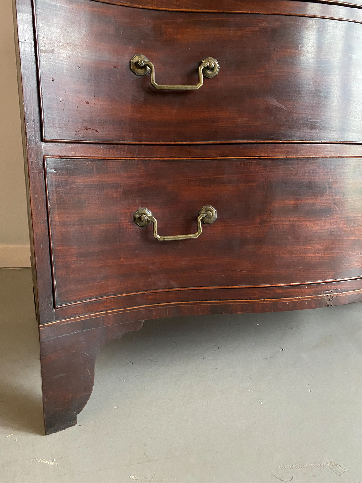 Chippendale Period Serpentine Chest of Drawers