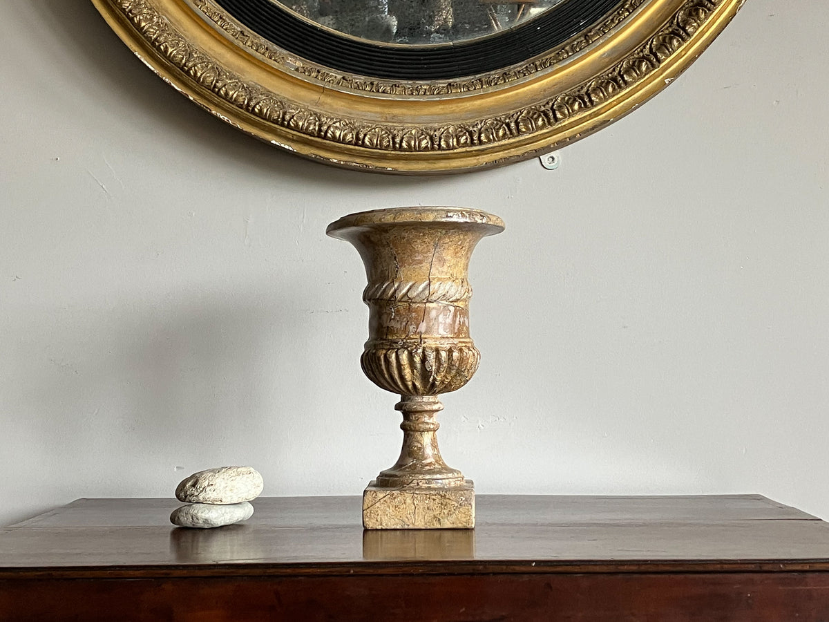 A Small 19th Century Marble Campana Urn