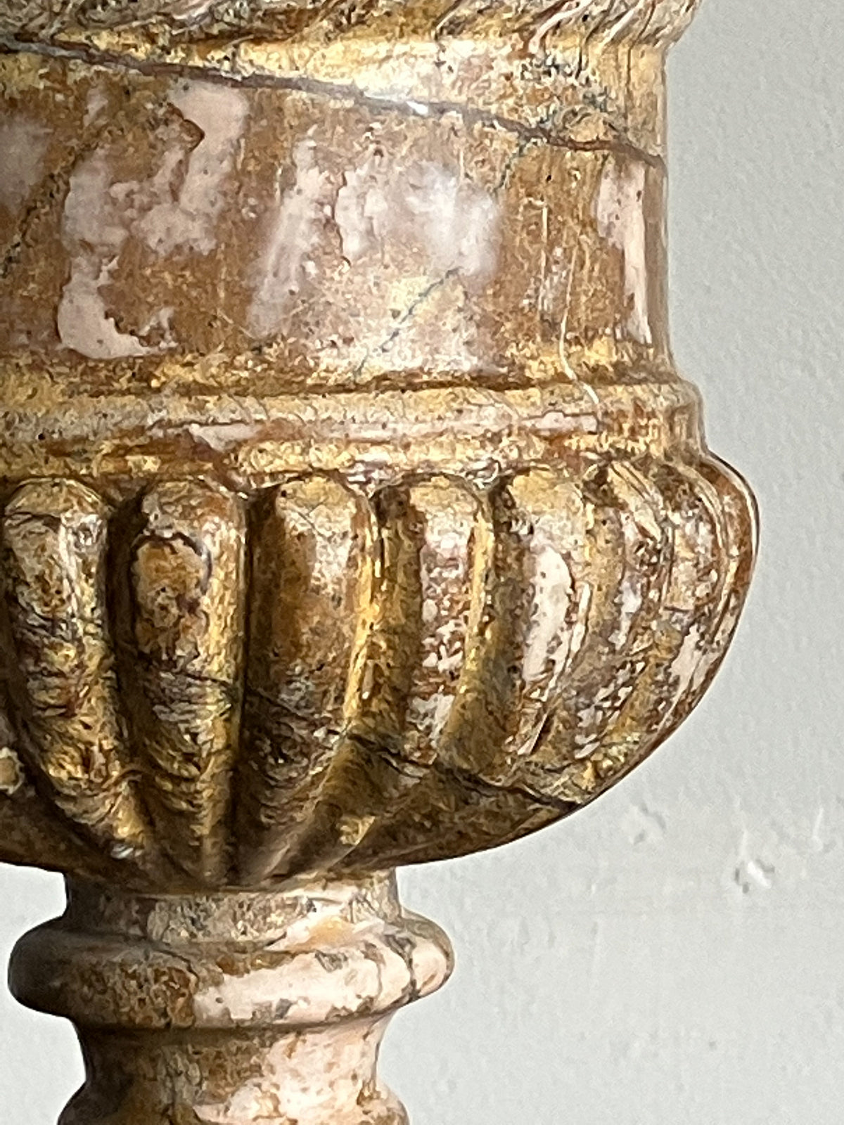 A Small 19th Century Marble Campana Urn