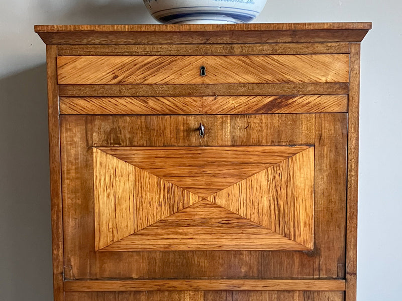 A George III Tulipwood Secretaire Desk