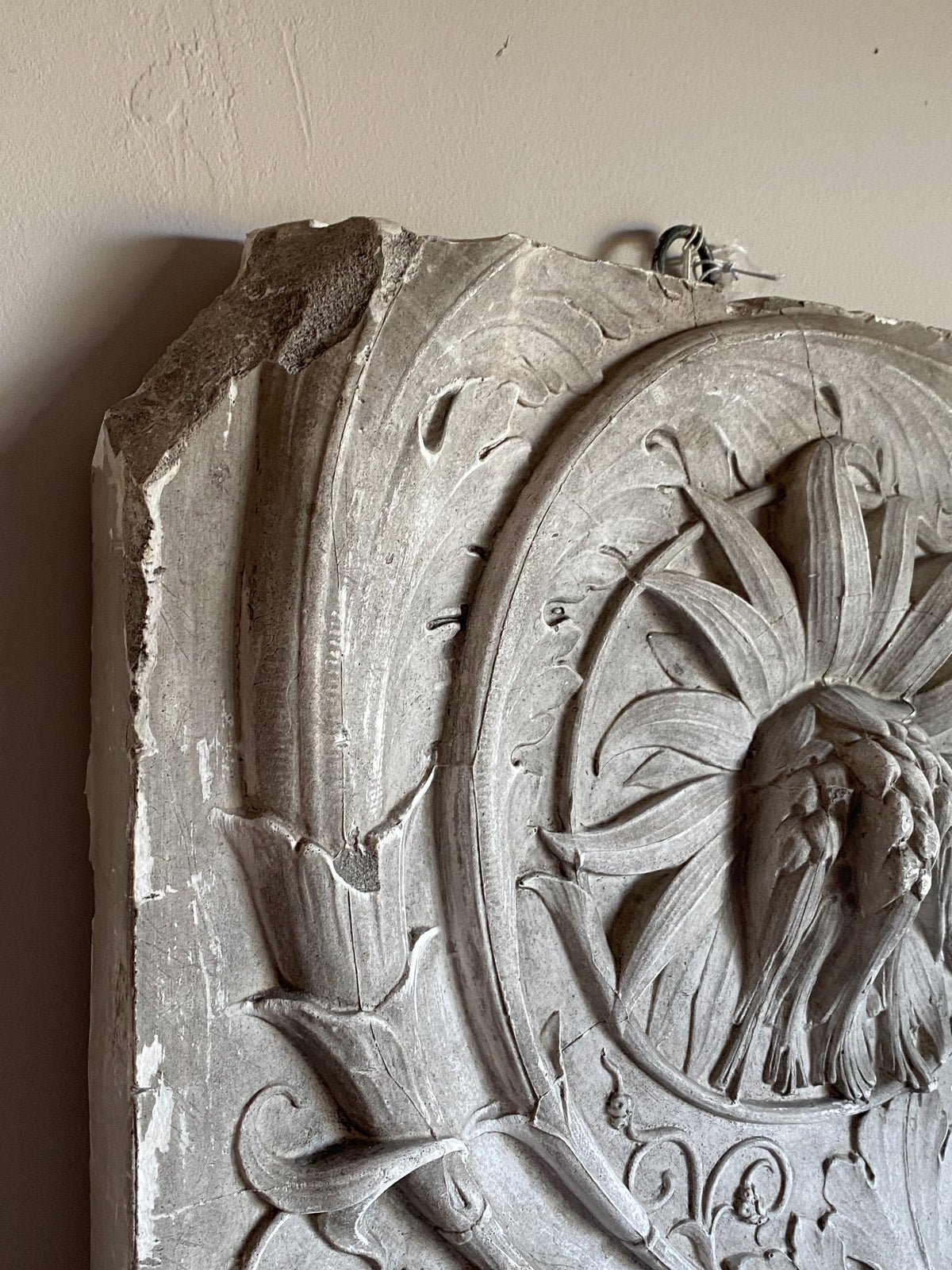 Late 19th Century Plaster Relief Panel