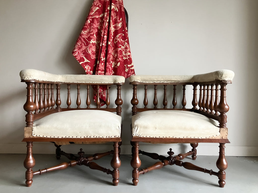 A Pair of Mid 19th Century Corner Chairs