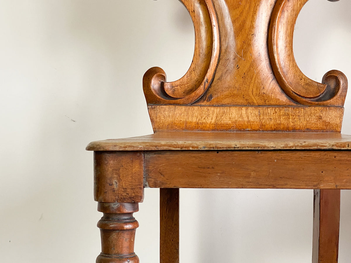 19th Century Oak Hall Chairs