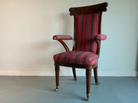 Late 19th Century High Backed Library Chair