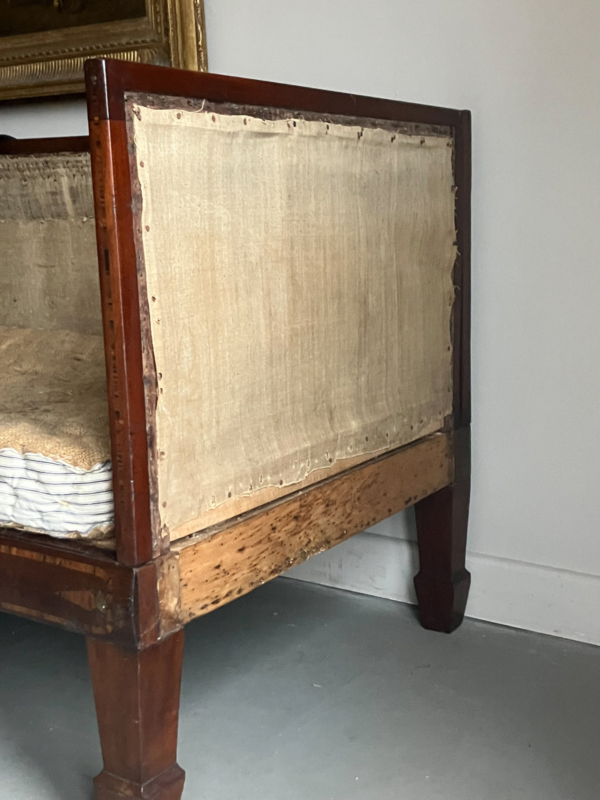 An Early 19th Century Mahogany Inlaid Sofa