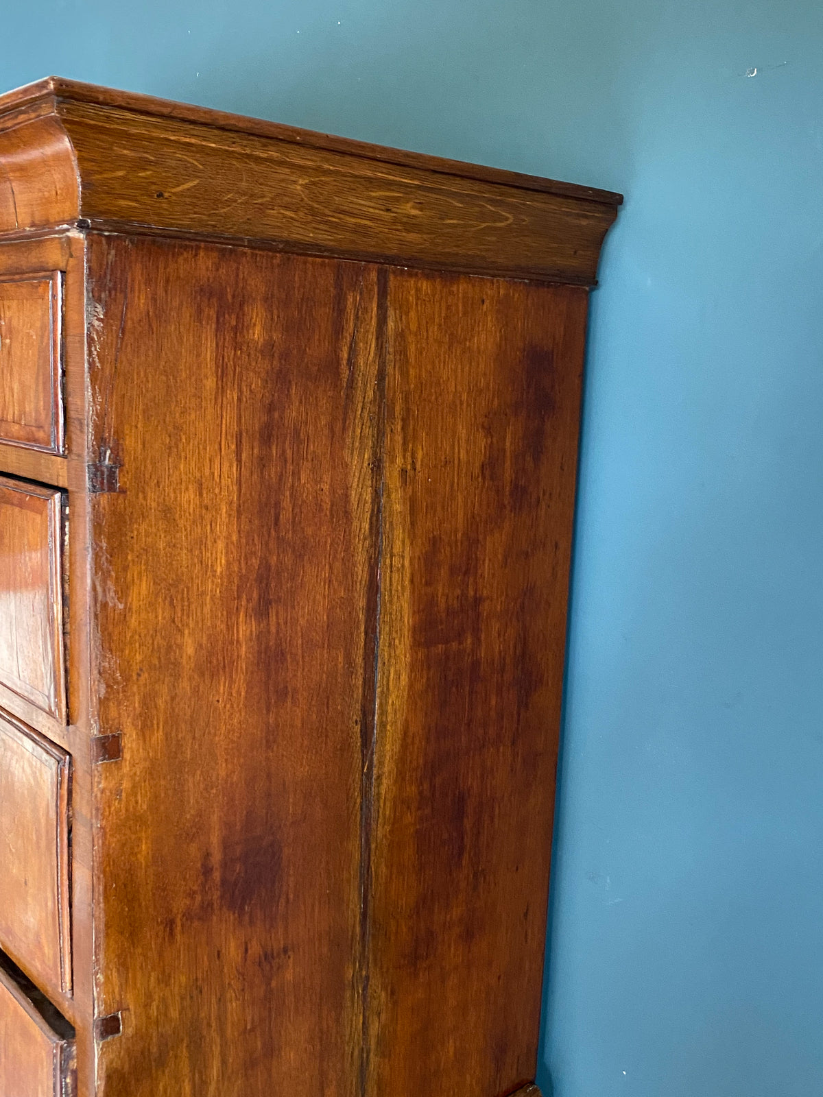 George II Walnut Chest on Chest