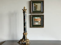 A William IV Toleware and Ormolu Lamp