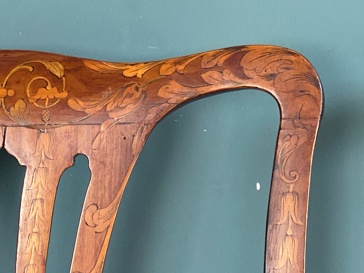 A Pair of Early 19th Century Marquetry Chairs