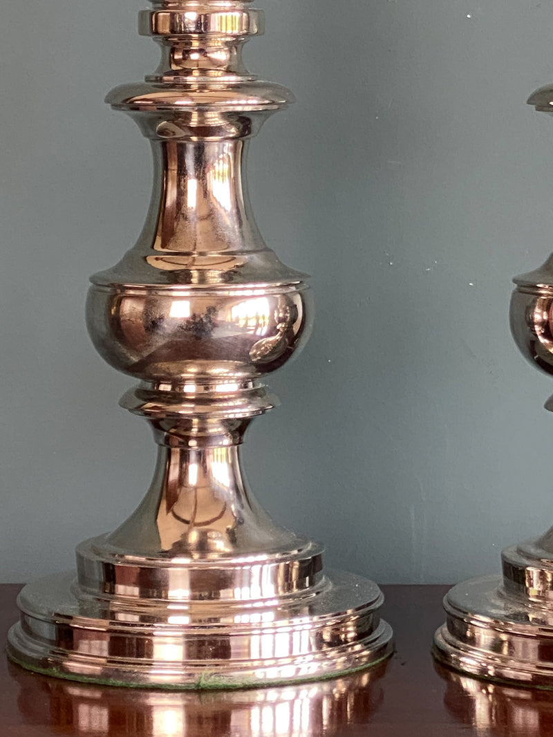 Early 20th Century Nickel Plated Lamps