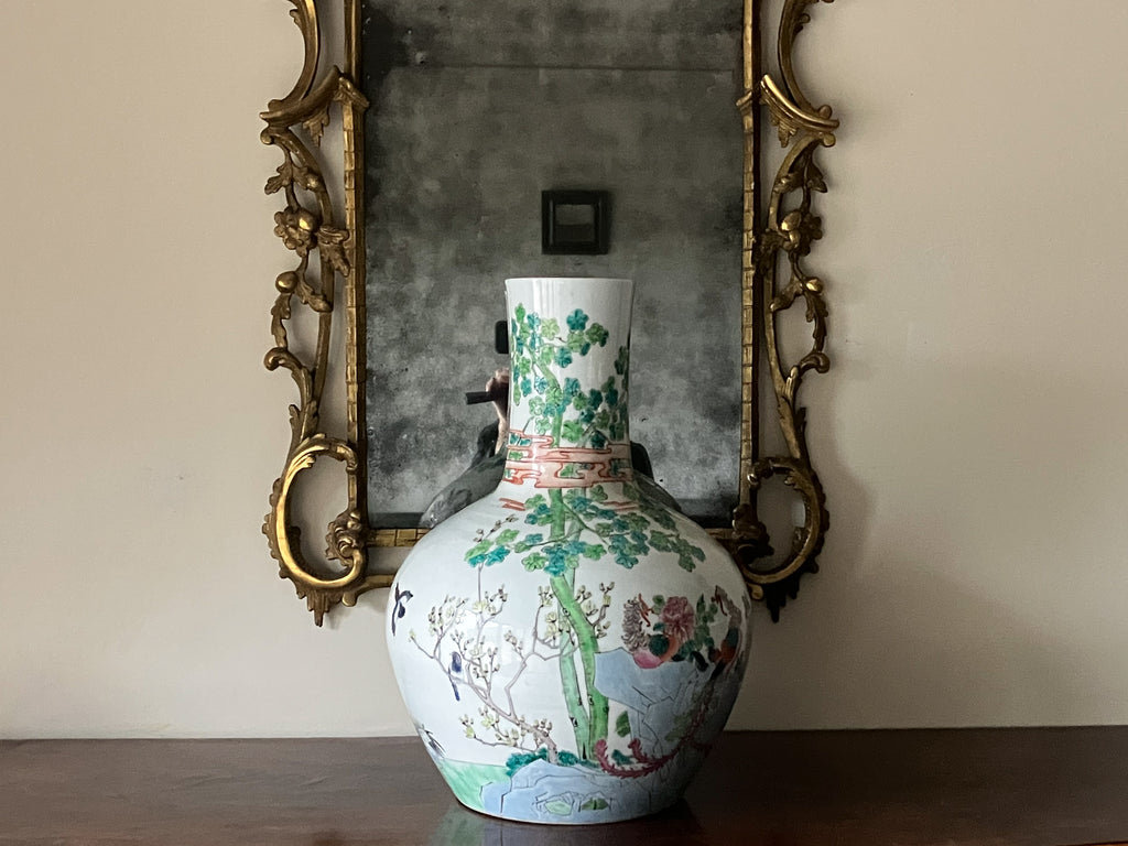 A Large 20th Century Chinese Famille Verte Vase