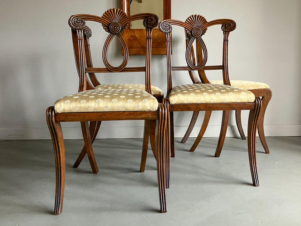 A Set of Four Regency Chairs