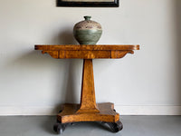 Regency Burr Ash Card Table