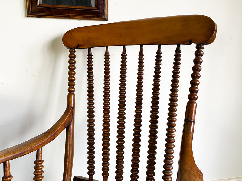 19th Century Fruitwood Bobbin Chair