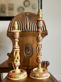 Early 20th Century Kashmiri Lamp Bases