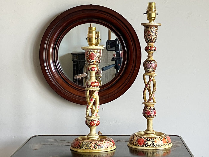 Early 20th Century Kashmiri Lamp Bases