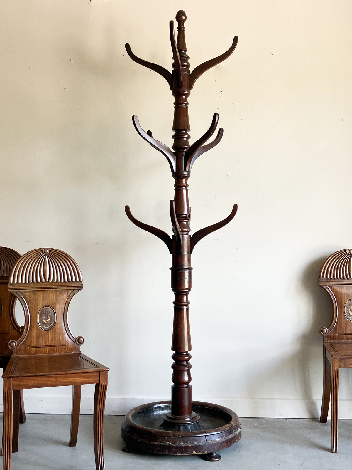 A Mid 19th Century Mahogany Hall Stand