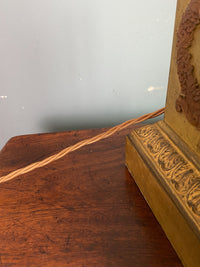 19th Century French Brass Column Lamp