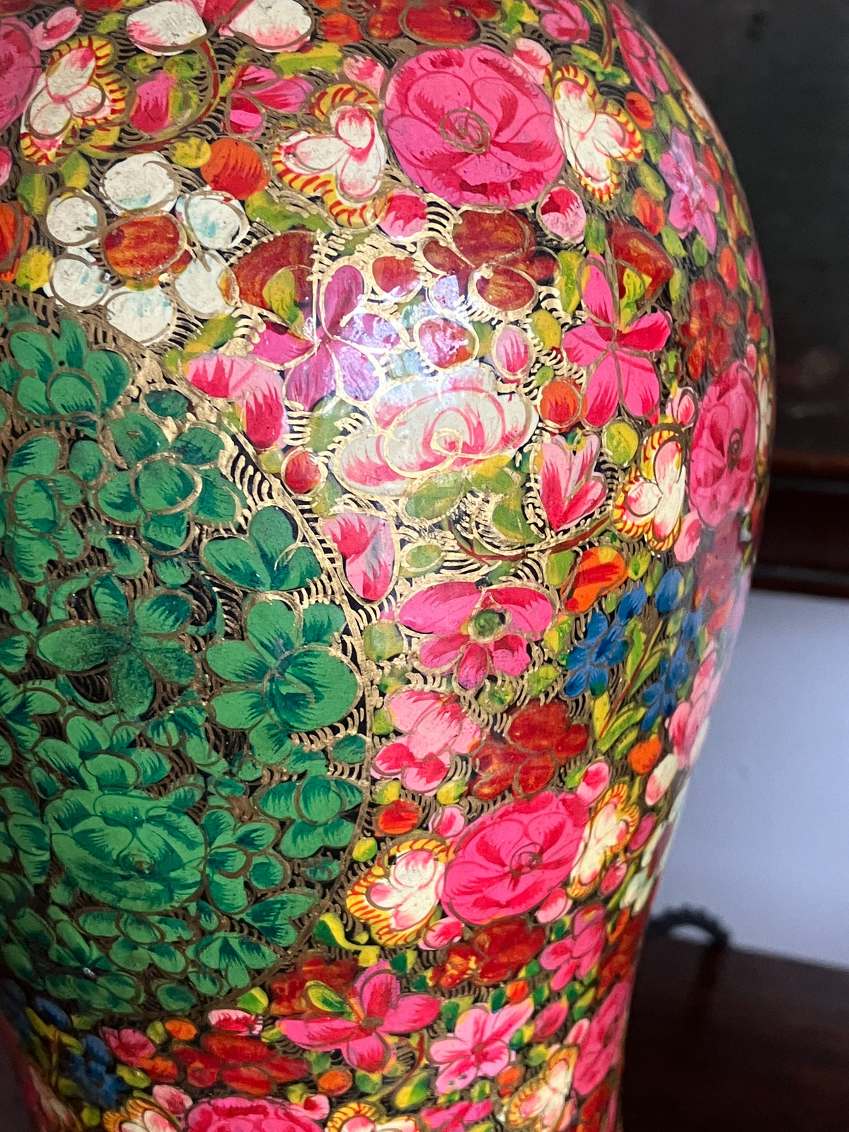 Early 20th Century Kashmiri Vase Lamp Bases