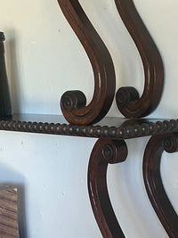 Regency Mahogany Hanging Shelves