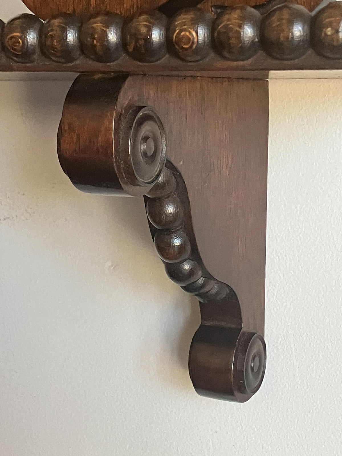 Regency Mahogany Hanging Shelves