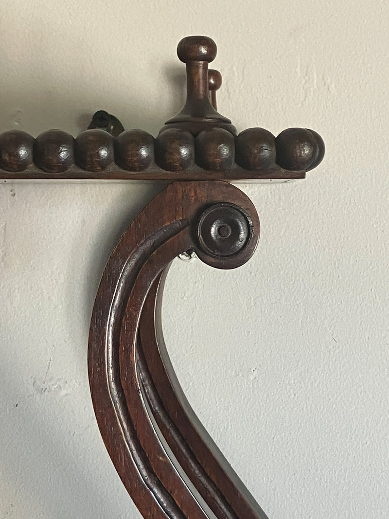 Regency Mahogany Hanging Shelves