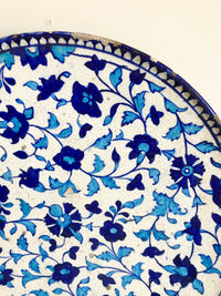 A 19th Century Multan Blue and Turquoise Dish