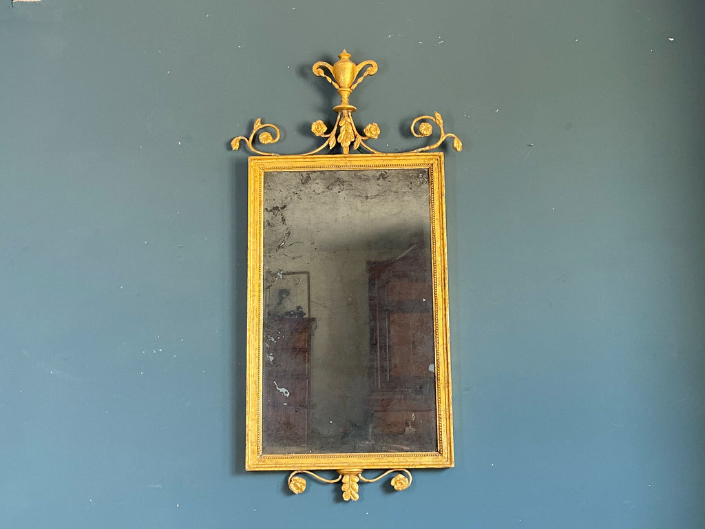 18th Century Adam Period Giltwood Pier Mirror