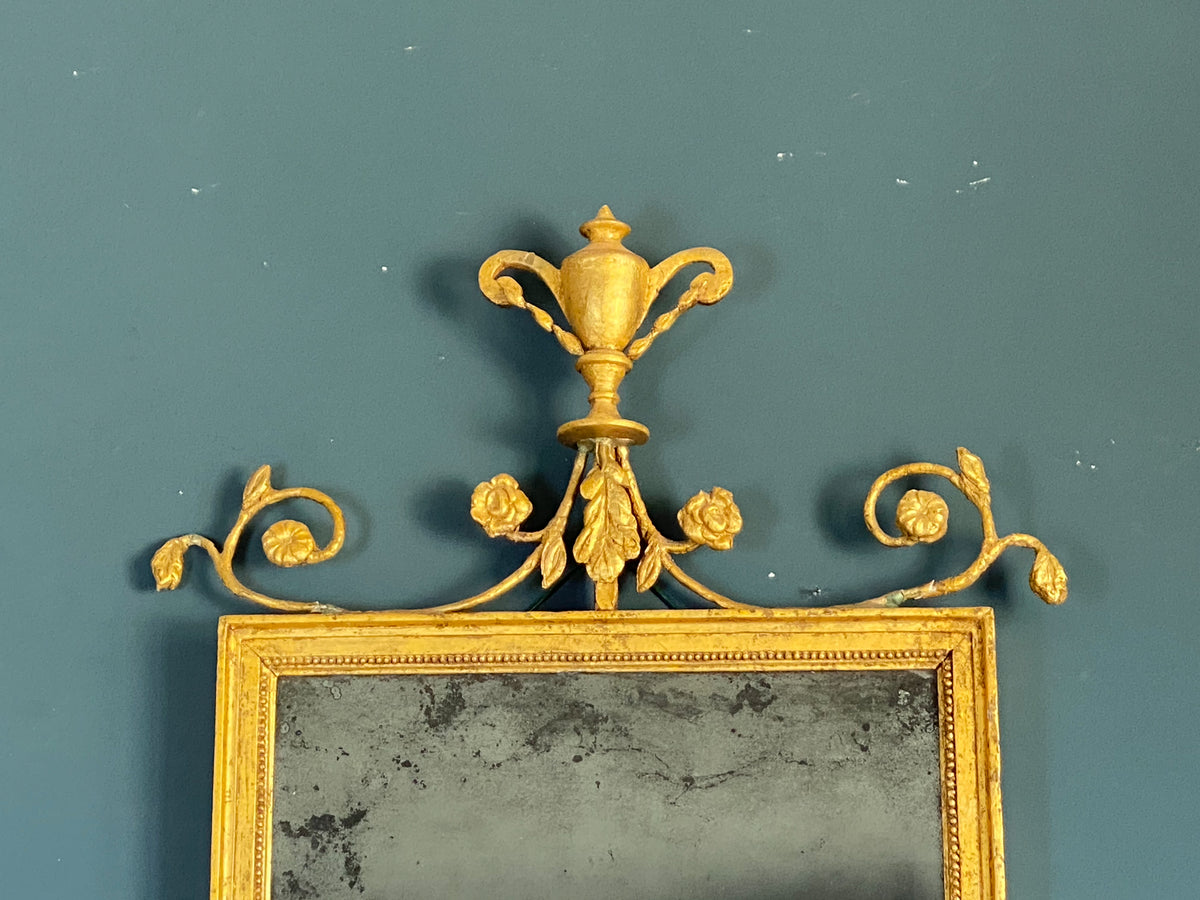 18th Century Adam Period Giltwood Pier Mirror