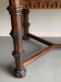 Late 19th Century Gothic Revival Oak Desk