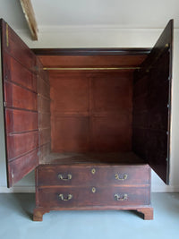 Early 18th Century Mahogany Press Cupboard