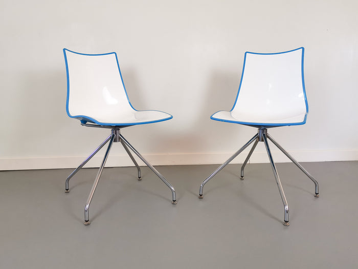 A Pair of 20th Century, Italian SCAB Chairs