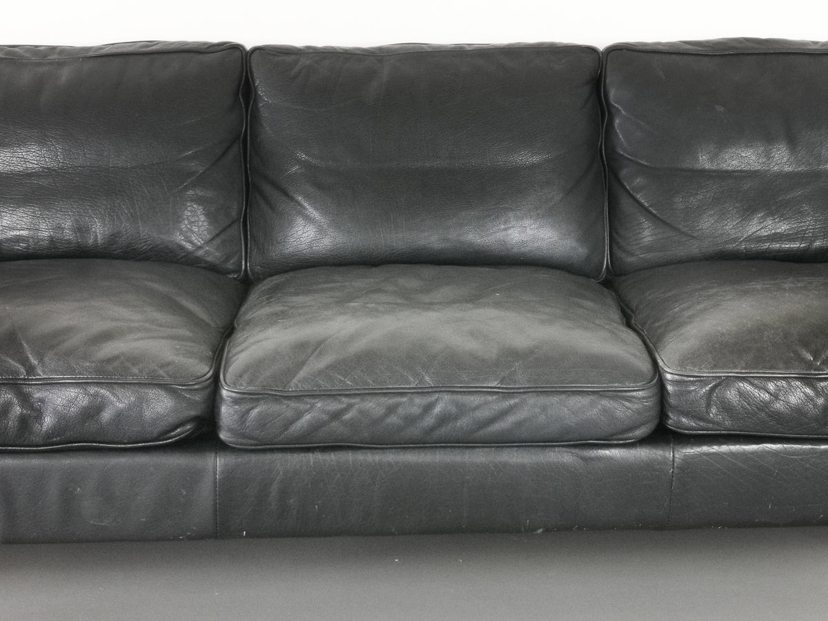 1970's Danish Leather Sofa