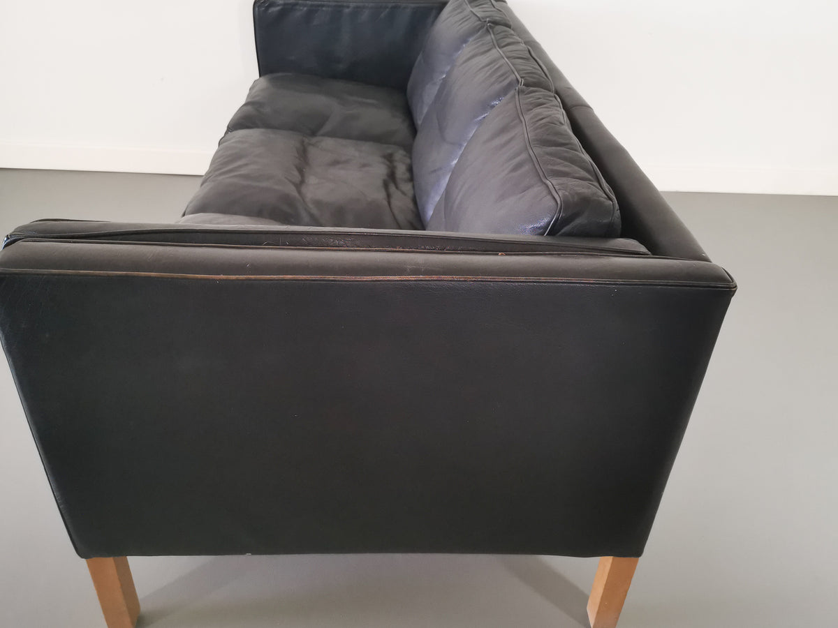 1970's Danish Leather Sofa