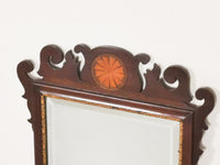 19th Century Mahogany Inlaid Pier Mirror