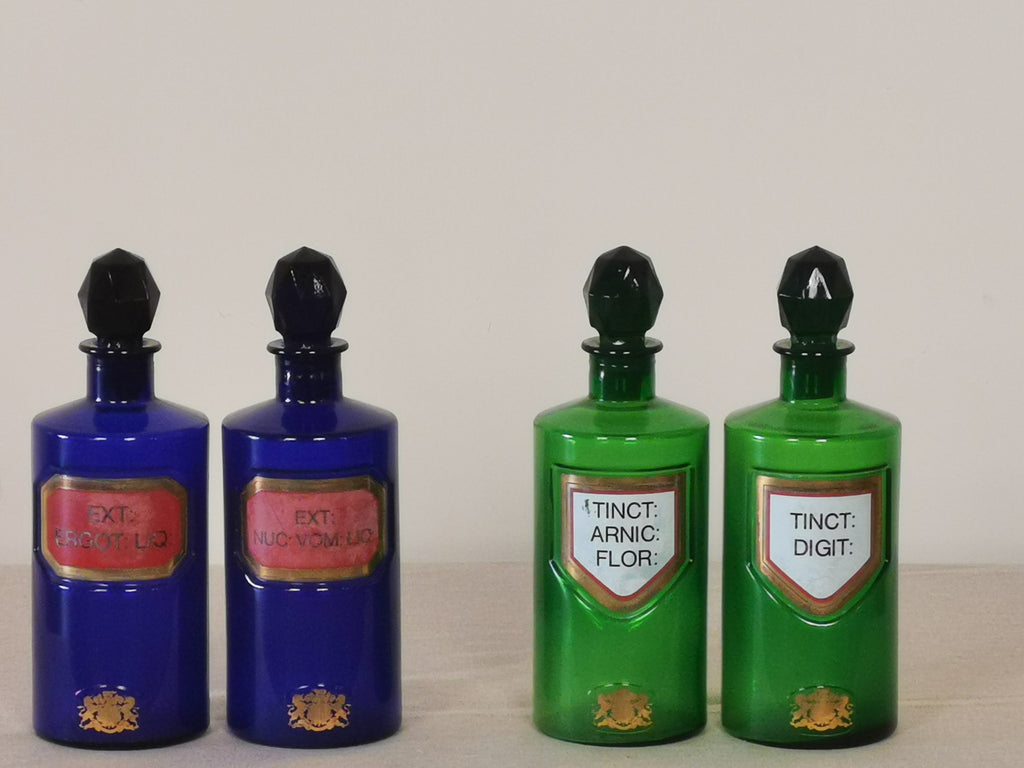 Early 20th Century Coloured Glass Pharmacy Bottle