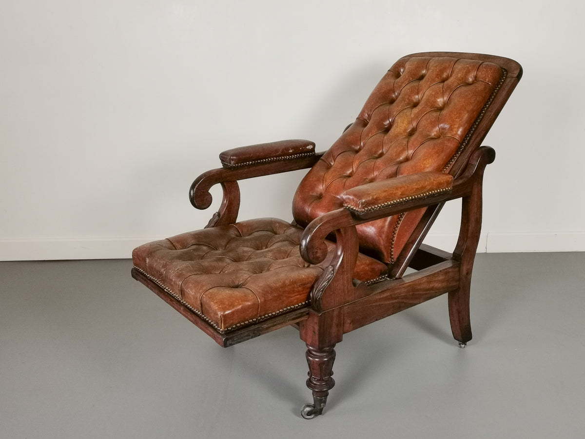 A William IV Mahogany Reclining Chair