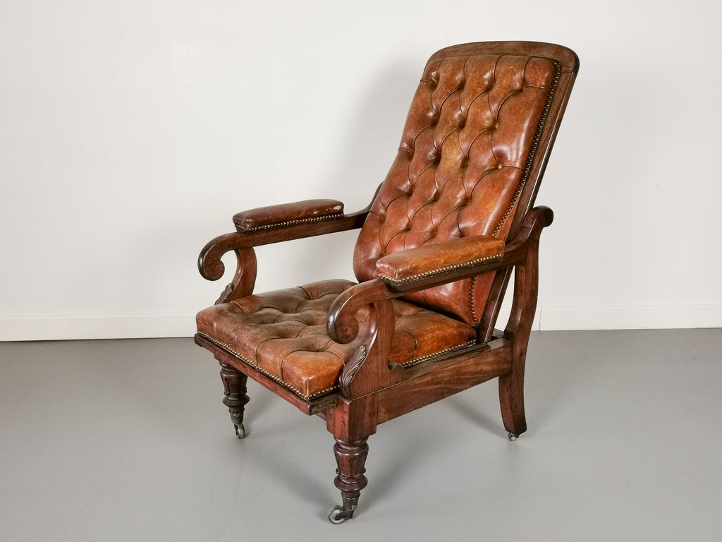 A William IV Mahogany Reclining Chair