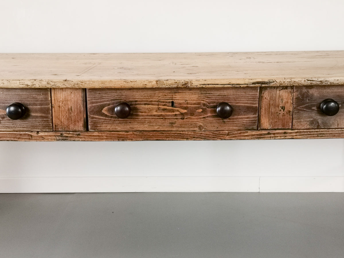 19th Century Pine Scullery Table