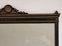 Large 19th Century Ebonised Over Mantel Mirror