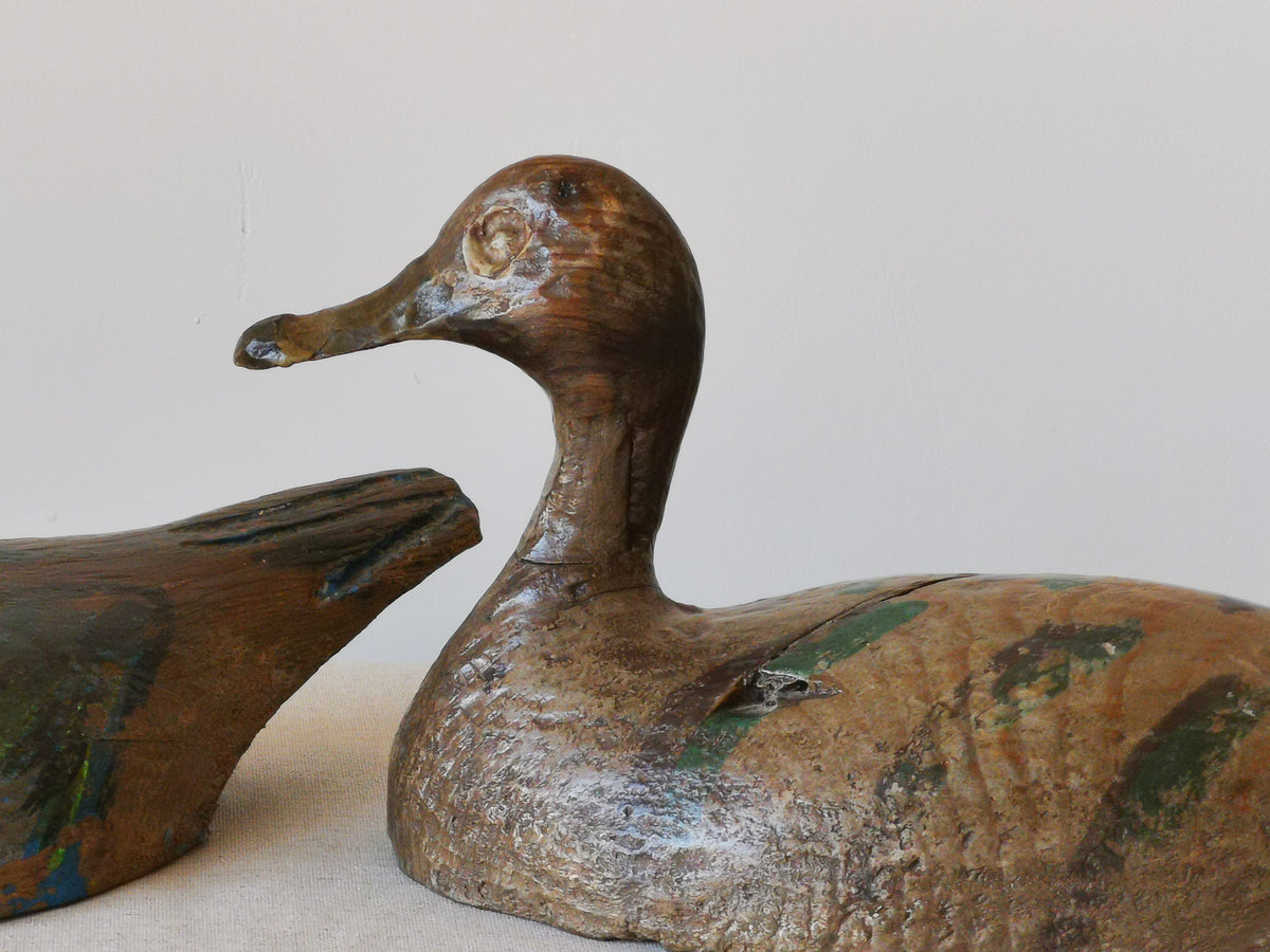 Mid 20th Century Wooden Decoy Duck