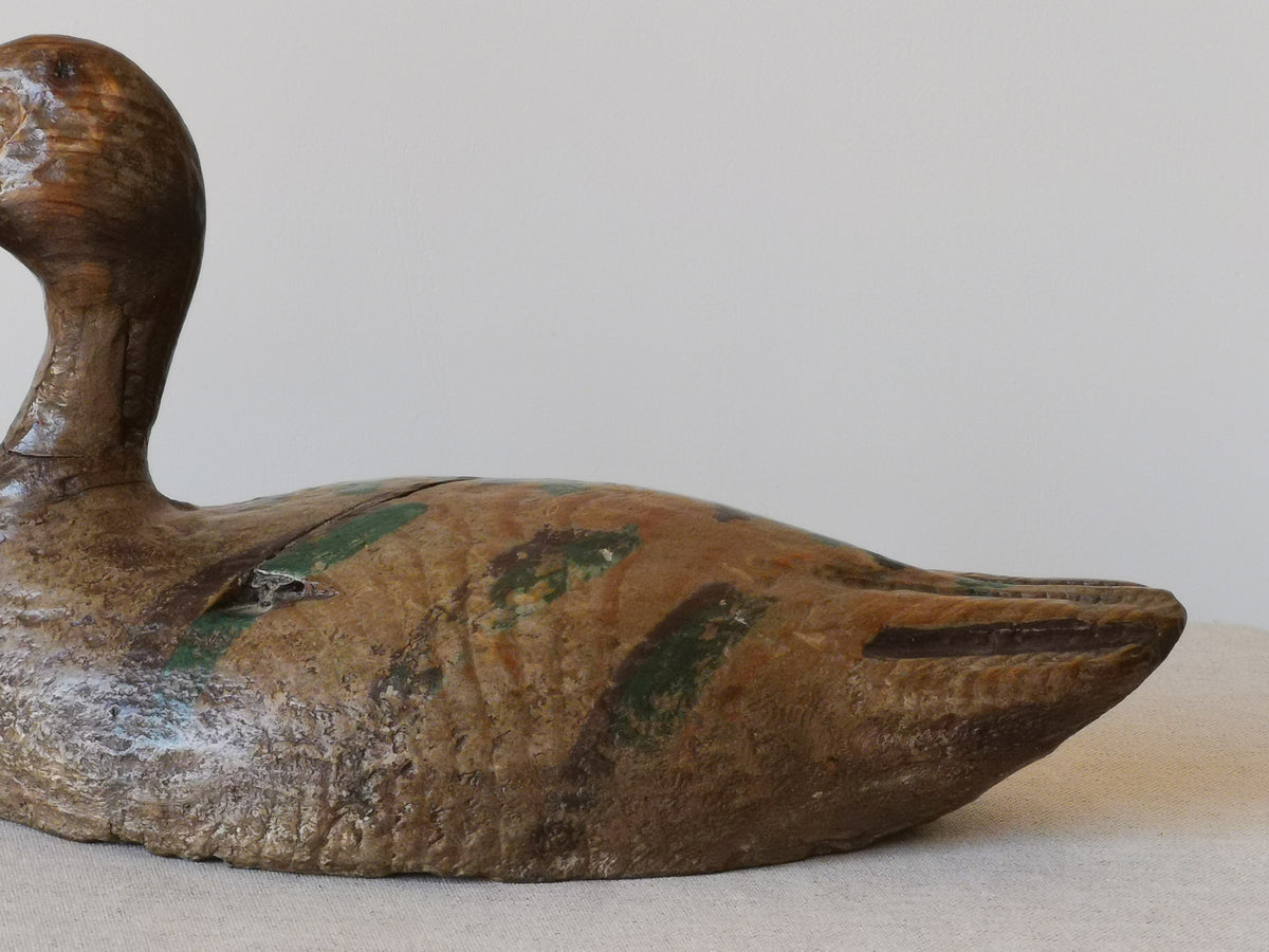 Mid 20th Century Wooden Decoy Duck